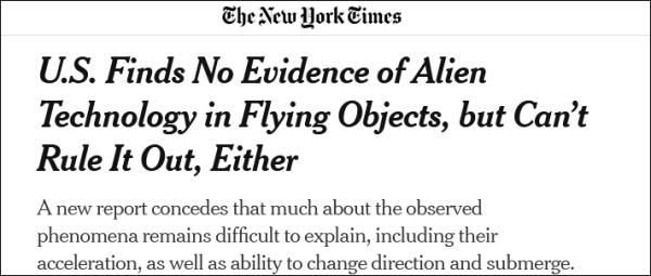 美国情报部门:144起UFO事件大多无法解释,呼吁进一步调查(图2) 美国情报部门:144起UFO事件大多无法解释,呼吁进一步调查(图2)