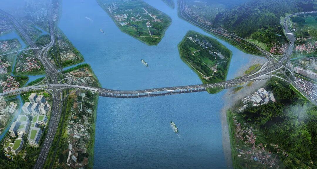 双福高速控制性工程文山洲特大桥正式开建，桩基施工推进中(图5)