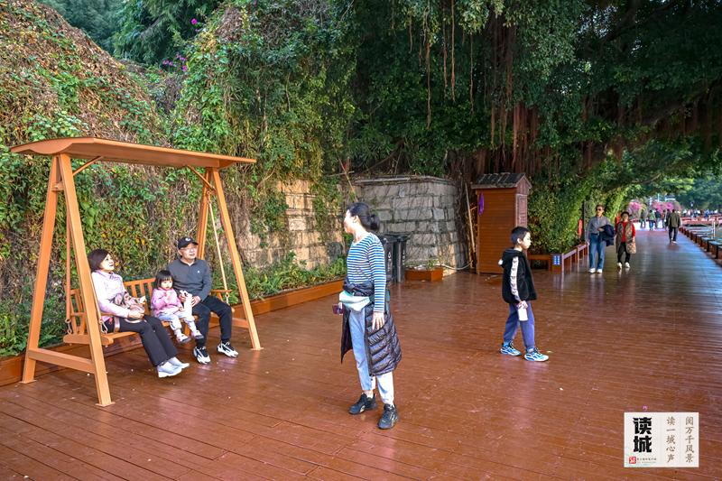 福州西湖公园安装秋千椅，感受流传千年的秋千魅力(图4)