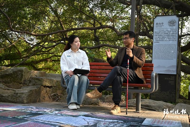 福建学子用英语短视频，让福州摩崖题刻走向世界(图1)