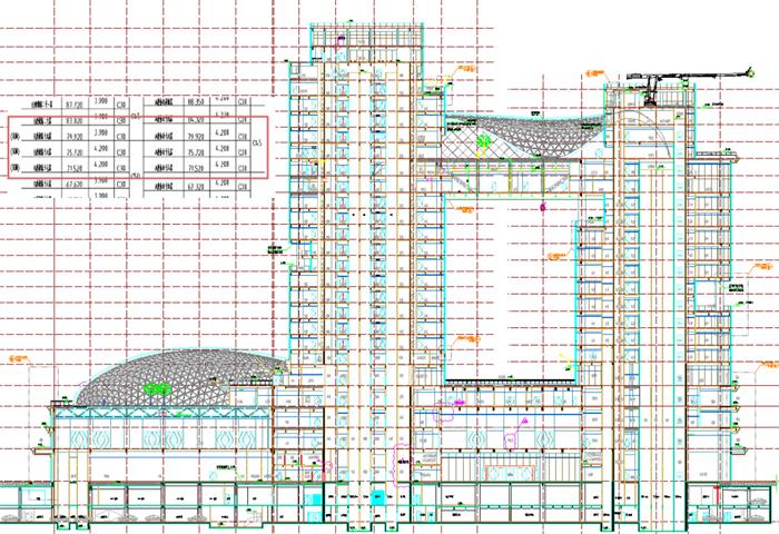 福建二建集团万鼎世纪商业广场项目空中连体钢桁架成功提升(图1)