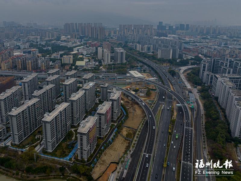 白湖亭立交B匝道通车，二环路双向贯通，福州人出行更便利啦(图1)